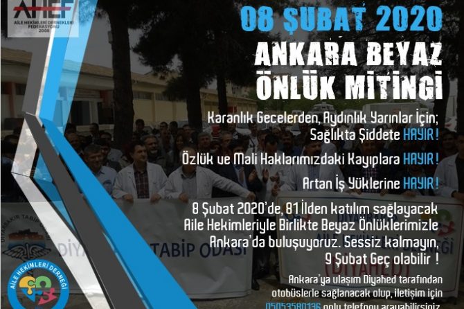 8 ŞUBAT 2020 ANKARA BEYAZ ÖNLÜK MİTİNGİ